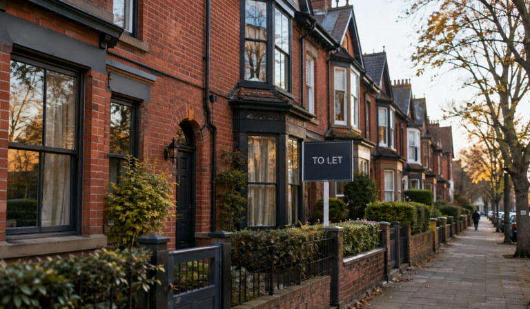 Row of rental properties in Leeds showing property management Leeds services in action