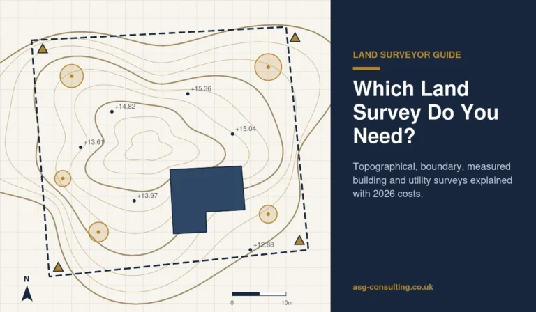 Land surveyor topographical survey plan showing contours, spot levels, trees and the site boundary